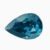 Natural blue pear zircon gemstone