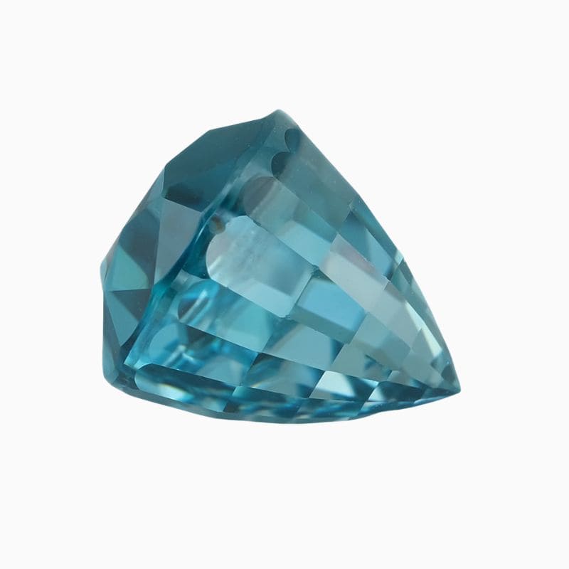 blue pear zircon gemstone