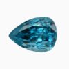 Natural blue pear zircon gemstone