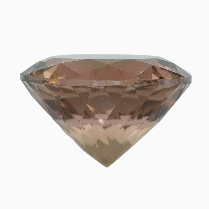 brownish yellowish-orange brown tourmaline gemstone