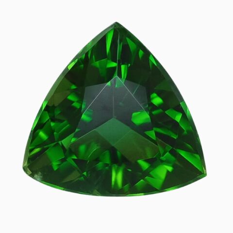 Natural vivid green chrome tourmaline gemstone
