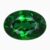 Natural emerald-green chrome tourmaline gemstone
