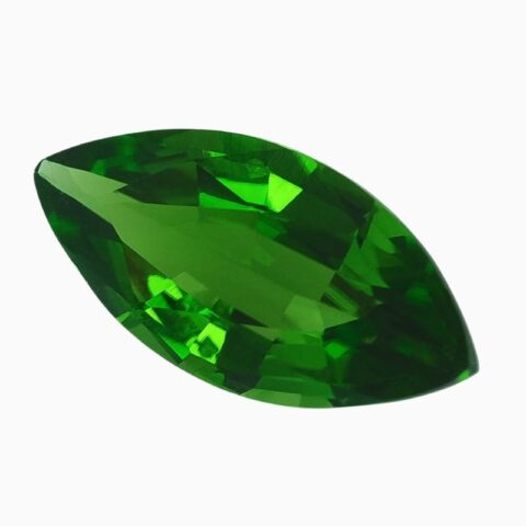 Natural bright green chrome tourmaline gemstone