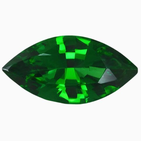 Natural vivid green chrome tourmaline gemstone