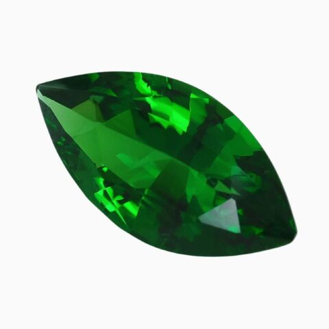 Natural vivid green chrome tourmaline gemstone
