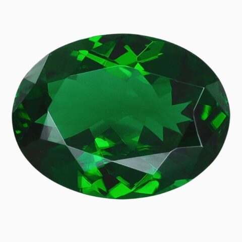 Natural rich green chrome tourmaline gemstone