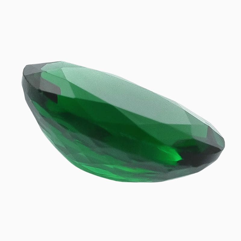 rich green chrome tourmaline gemstone