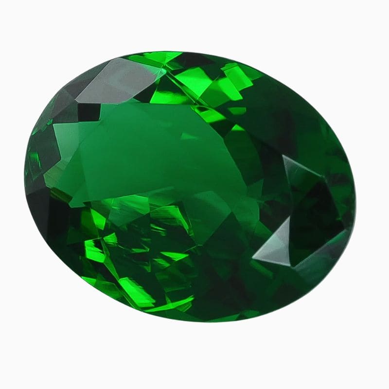 Natural rich green chrome tourmaline gemstone