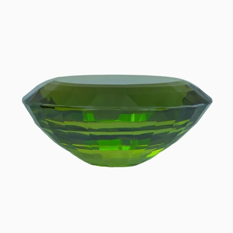 rich green chrome tourmaline gemstone