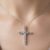Natural Diamond Cross Necklace