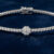 Tennis Bracelet with Flower Clusters