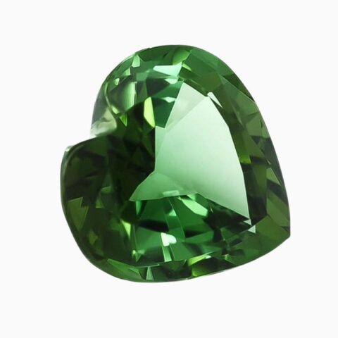 Natural vibrant green tourmaline gemstone