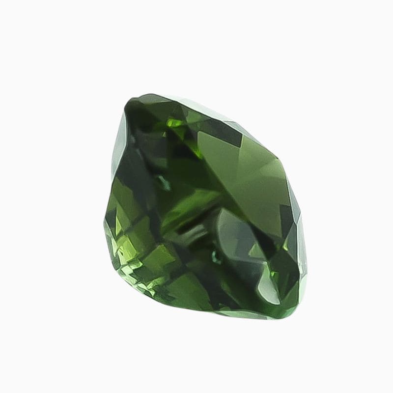 vibrant green heart tourmaline gemstone