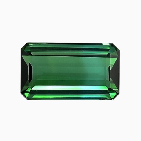 Natural emerald green tourmaline gemstone