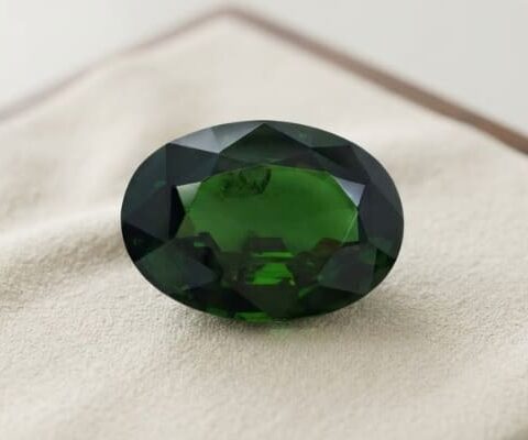 Oval Deep Green Zircon