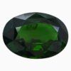 Natural deep green zircon gemstone
