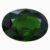 Natural deep green zircon gemstone