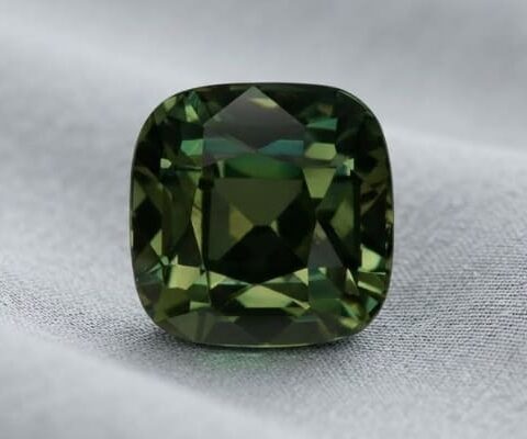 Heated Teal Green Sapphire