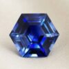 Hexagonal Blue Sapphire Gemstone