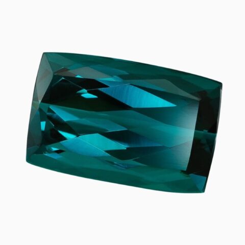 deep blue indicolite tourmaline gemstone