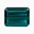 Natural bluish-green indicolite tourmaline gemstone