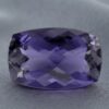 Natural Purple Iolite cushion cut gemstone front view