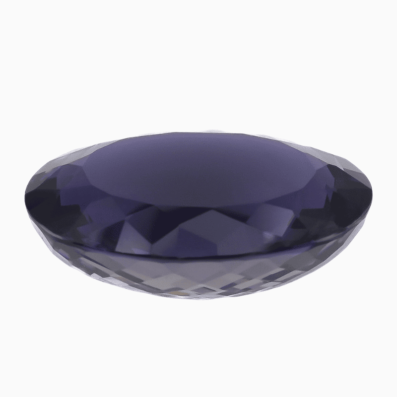 vivid purple iolite gemstone