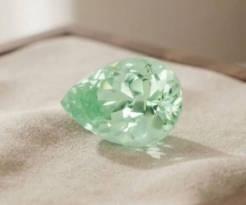 Light Mint Green Grossular Garnet Gemstone
