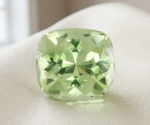 Light Mint Green Grossular Garnet Gemstone