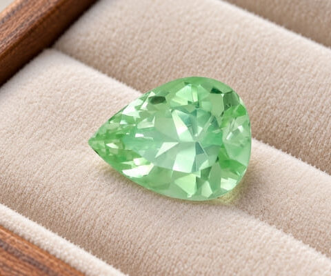 Light Mint Green Grossular Garnet Gemstone