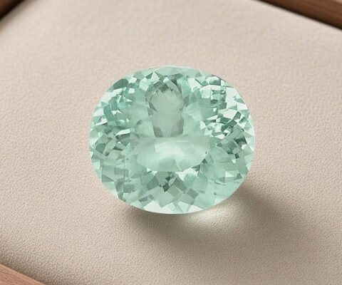 Large Oval Greenish-Blue Paraiba Tourmaline