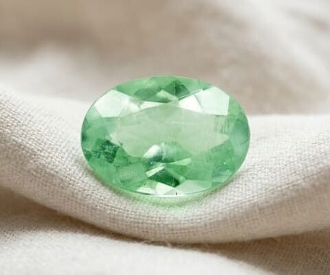 Oval Yellowish-Green Mozambique Paraiba Tourmaline