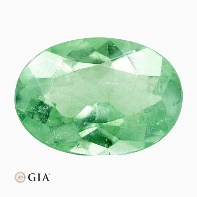 Natural yellowish-green mozambique paraiba tourmaline gemstone