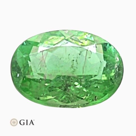 Natural yellowish-green mozambique paraiba tourmaline gemstone
