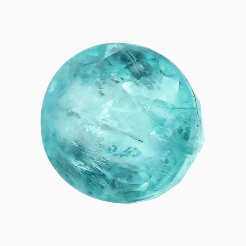 Natural greenish-blue mozambique paraiba tourmaline gemstone