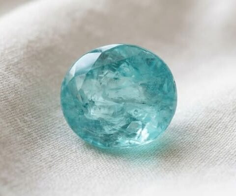 Oval Greenish-Blue Mozambique Paraiba Tourmaline