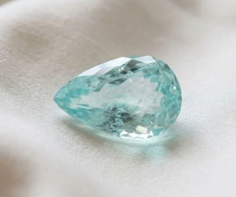 Neon Pear Greenish-Blue Mozambique Paraiba Tourmaline