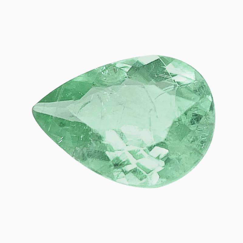 Natural bluish-green mozambique paraiba tourmaline gemstone