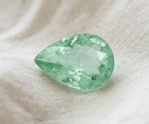 Pear Bluish-Green Mozambique Paraiba Tourmaline