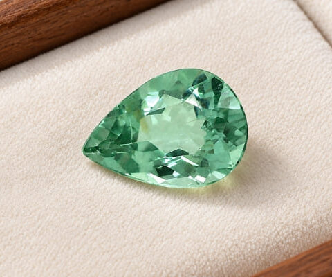 Pear Bluish-Green Paraiba Tourmaline