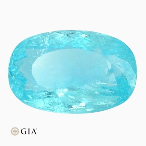 Natural Mozambique aqua-light-blue paraiba tourmaline gemstone