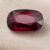 Natural Mozambique Ruby cushion cut deep red gemstone front view
