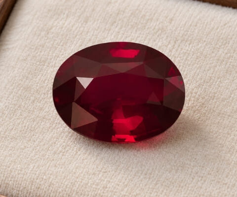 Natural unheated Mozambique Pigeon Blood Ruby loose gemstone with GRS and SSEF certification
