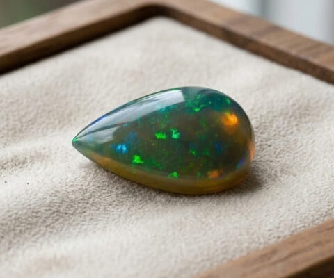 Multicolor Brazilian Crystal Opal Gemstone