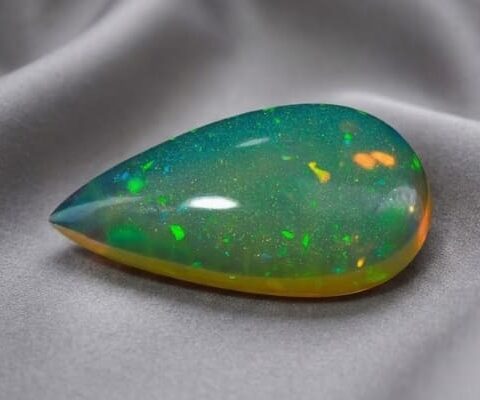 Multicolor Brazilian Crystal Opal Gemstone