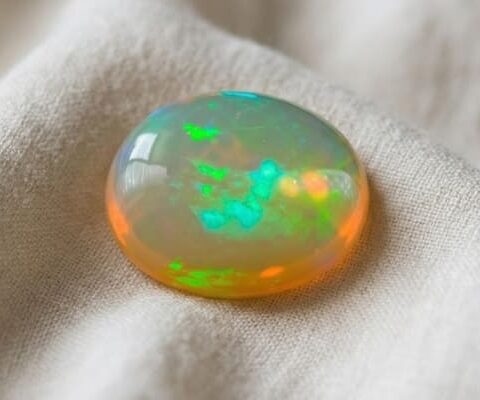 Multicolor Brazilian Crystal Opal Gemstone