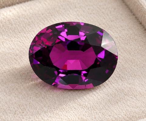 Neon Purple Garnet Gemstone