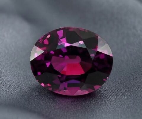 Neon Purple Garnet Gemstone