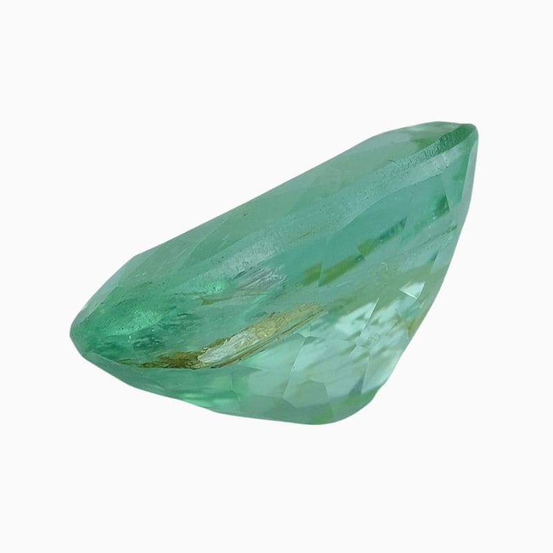 green Paraiba tourmaline gemstone