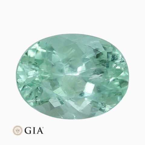 Natural vivid green Paraiba tourmaline gemstone